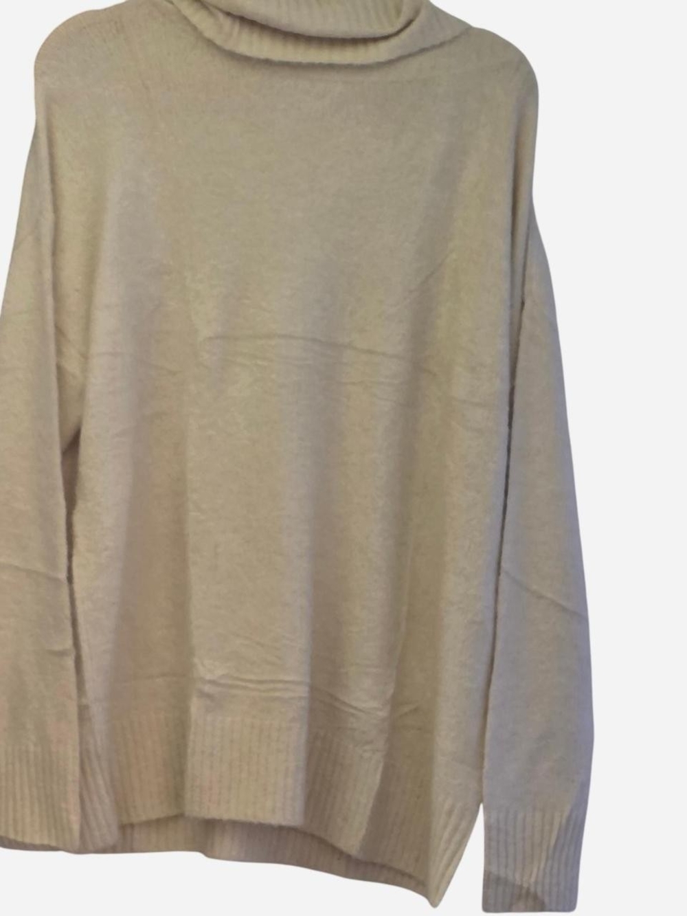 Men's Turtleneck Sweater - Cream